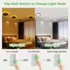 zemty 7 Inch LED Ceiling Light with Night Light 1800K,