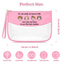 Sfodiary Friendship Gifts for Women Best Friend Makeup Bag Long Distance Gifts for Sister Cosmetic Bag Funny Graduation Christmas for Women Female Friend Birthday Gift Ideas Zipper Travel Pouch