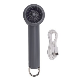 Portable Handheld Turbo Fan USB Rechargeable 14000RPM 100 Speed Quiet Handheld Mini Fan for Travel Camping Outdoor Purple Grey