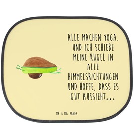 Mr. & Mrs. Panda Car Sun Protection Avocado Yoga Gift Sun Visor Car Unsporty, Abdomen, Healthy, Sun Protection Children, Sun Protection