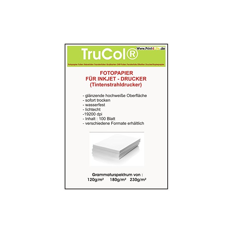 Photo Paper 100 Sheets Inject Paper Glossy Paper A4 (210
