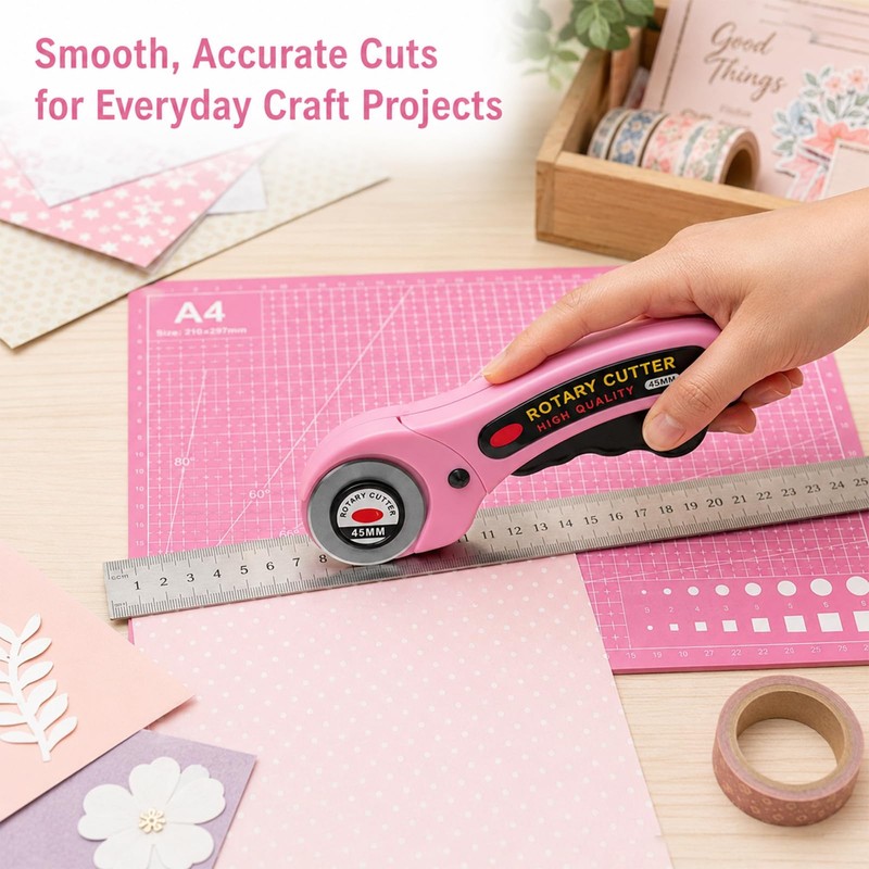 12 PCS Rotary Cutter, Durable Fabric Cutter for Sewing Quilting