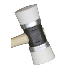 Powernail Model 5MI Double Cap White Rubber Mallet (weighs 4 pounds)