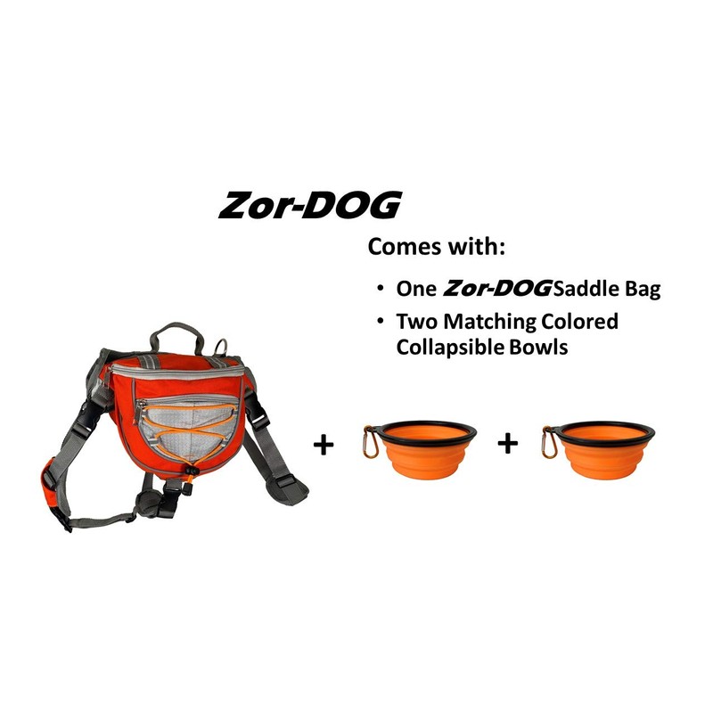 Saddlebag Back Pack & Harness Combo for Dogs 30-100+ lbs.