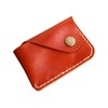 Handmade Minimalist leather Card Case Wallet Front Pocket Card Holder