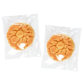 Cherodada 3"x 3", Clear Self Sealing Cellophane Bags for Gift Wrapping, Wrapping Candies, Cookies, Chocolates, Popcorn (200 Pcs)