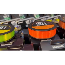 HALDORADO MAX MOTION Fluo Orange Monofilament 800 m Main Fishing Line, Extremely Durable, 9.9 kg, 22lb, 0.30 mm,