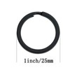 HeeYaa 10 Pieces of 1-inch Flat Key Rings - Metal
