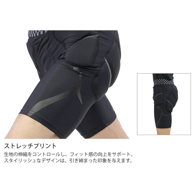 VAXPOT VA-3007 BLK WM Hip Protector Short Type Closed Cell