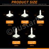 Rustark 125Pcs 5 Sizes 0.19" 0.31" 0.43" 0.56" 0.62" Supporting