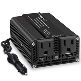 500W Power Inverter, LVYUAN Inverter 12V DC to 110V AC Car Plug in Adapter Outlet Fast-Charging [20W USB-C]/USB-A(18W) Vehicle Converter for Phone, Laptops, Road Trip Charger