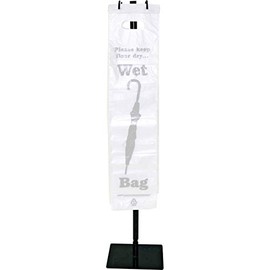 Tatco Wet Umbrella Bag Stand, Powder Coated Steel, 10w X 10d X 40h, Black