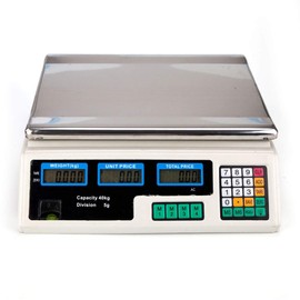 Thaweesuk Shop Digital Scale Price Computing Deli Food Produce Electronic Counting Weight 80 LB