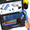 KJE 14-Piece Extra Long Jumbo Hex Key Allen Wrench Set,