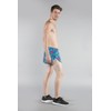 BOA Mens Stretch 1" Elite Split Printed Running Short (1000SWP)(Flamingo