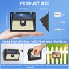 [2 Packs] Solar Motion Sensor Outdoor Lights, Super Bright Solar