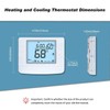 Programmable Auto Changeover Thermostat for House, 1 Heat/1 Cool, Extra