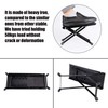 Guitar Footstool Stool with Non-Slip Rubber Underlay, Foldable Metal Guitar