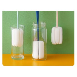 Cleaning Brush Kit，Baby Bottle Brush，2-in-1 Bottle Brush with Nipple Brush