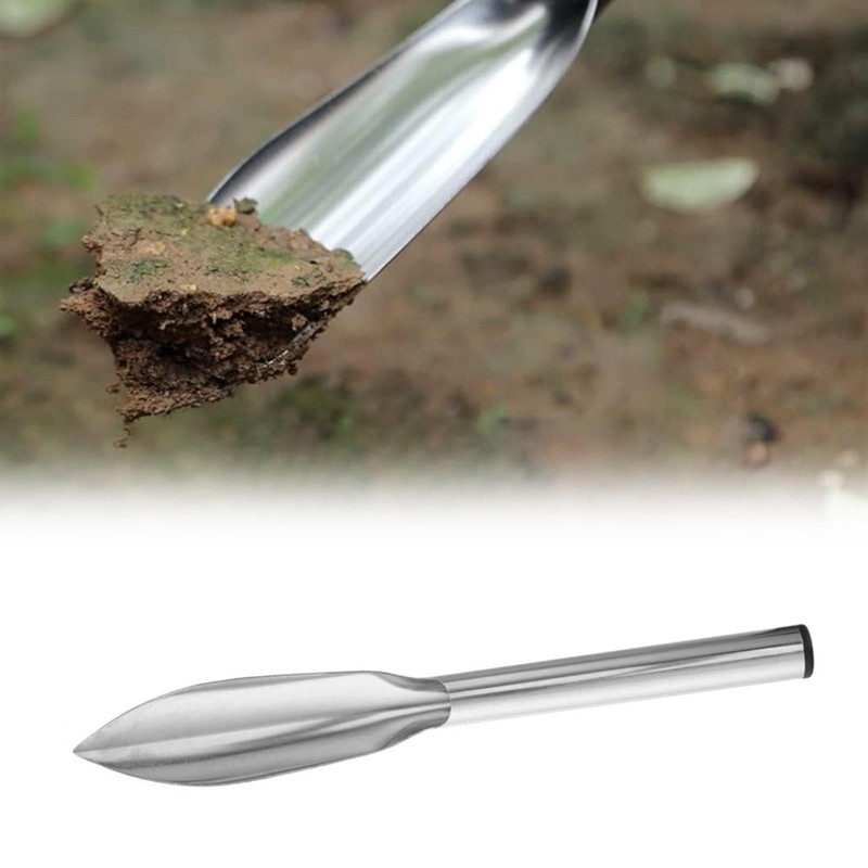 2Pcs Carbon Steel Shovels Set Leaf-Shaped Garden Trowel Weed Removal