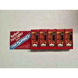 Marlboro Vintage 1992 Marlboro Party Butane Gas Refillable Lighter 5 Five New Packages