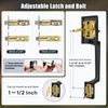 Gaurqiah Front Door Handle Set with Reversible Lever, Heavy-Duty Exterior