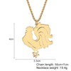 DALANE Stainless Steel Cute Hen Chicken Necklace 18K Gold-Plated Rooster