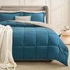 Homelike Moment Queen Comforter Set Teal, Comforters Queen Size Set,