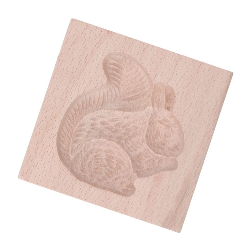 Cookie Mould, Reusable, Easy to Clean, Smooth Surface, Beech Wood,