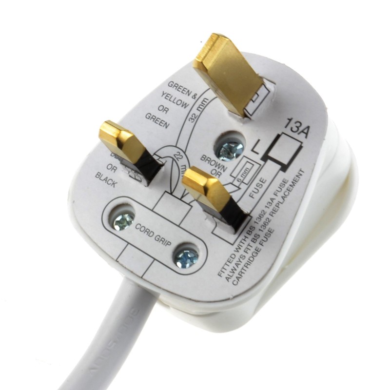 kenable 1 Gang Single Way UK 13A Mains Power Socket