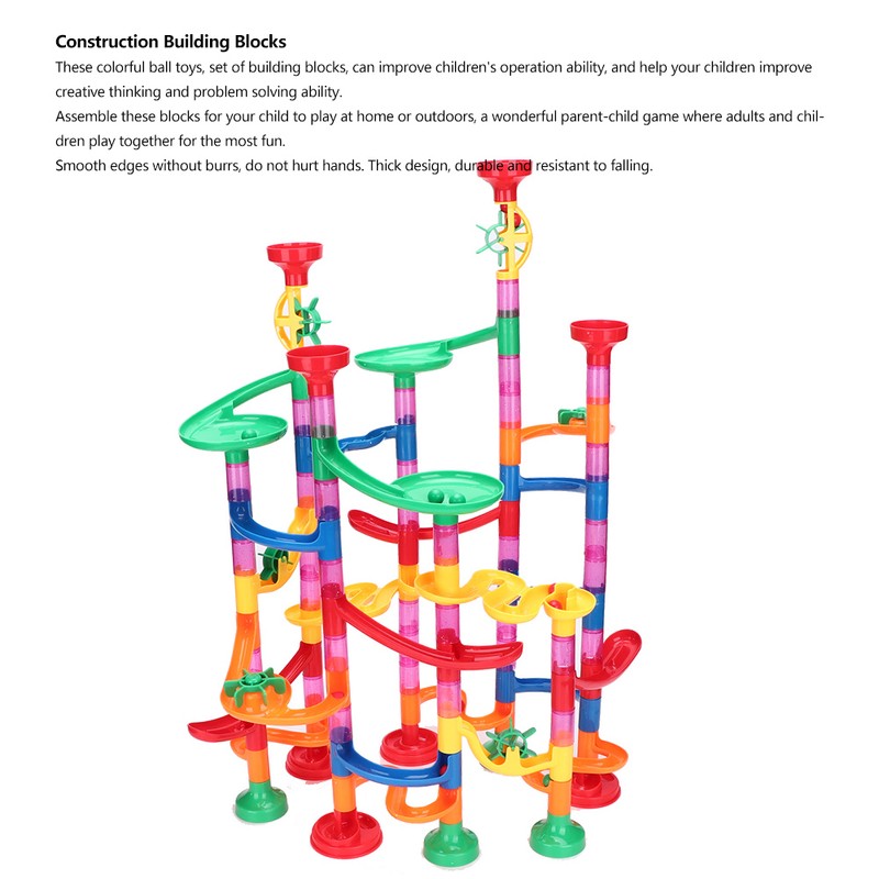 109PCS DIY Ball Track Construction Child Building Blocks Toys Development