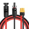 MOOKEERF Solar to XT60 Extension Cable 10AWG 6FT Solar Connector