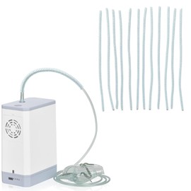 Apuozhi 12 Pack Oxygen Tubing Support, Prevents Kinks Tubing Accessories in Oxygen Hose, Tube Support Crimp Straightener for Portable Oxygen Concentrator & Nasal Cannula, White