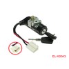 2 Wire 3 Position Ignition Key Switch with Handlebar Lock
