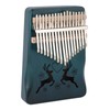Finger Thumb Piano 17 Keys Exquisite Engraved Pattern Wood Kalimba