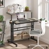 Panta Mobile Standing Desk, Adjustable Rolling Computer Desk with 3