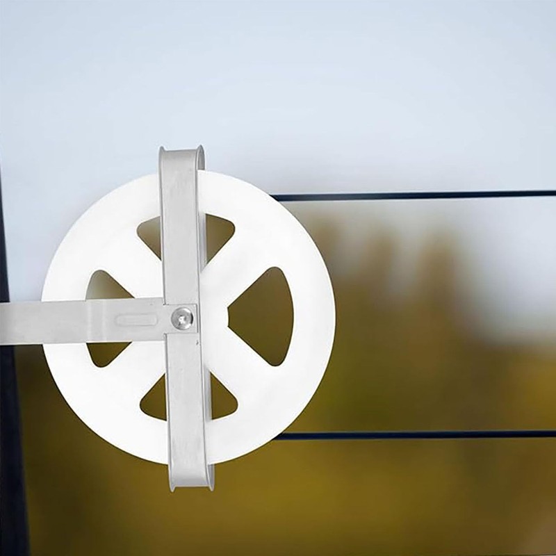 Clothes Hanging Strap Pulley, Clothesline Pulley Weather Resistant 5 Inch