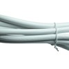 White 18AWG 3-Prong Power Cord with Open Wiring, 10Amp Max,