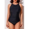 Smismivo High Neck Swimsuits for Women Full Coverage One Piece