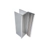 Gordon Glass® Brushed Nickel 3" U-Channel with 2-1/2" Magnet for