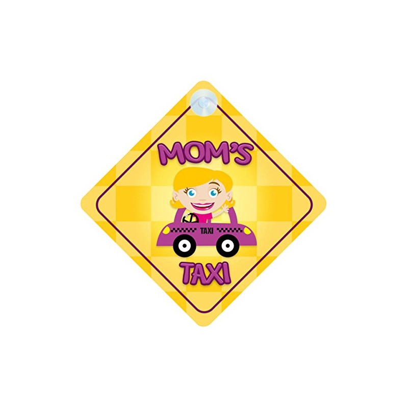 Mom's Taxi Car Sign Funny Novelty Gift / Present Baby