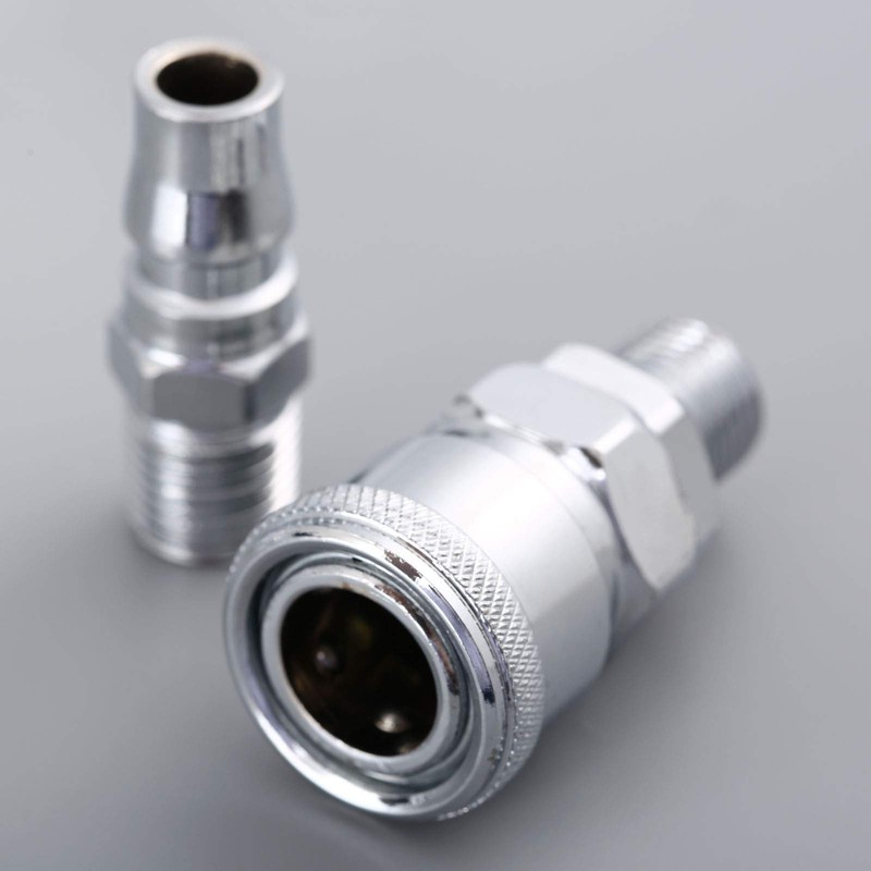 Air Line Hose Fittings 1/4" BSP Male Thread Quick Release