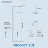 Airuida Shower Faucet Set and Handle Set Single Function Shower
