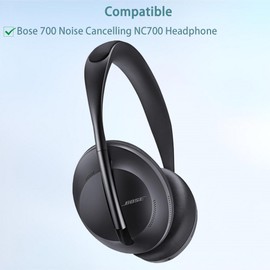 NC700 Ohrpolster Ersatz Kompatibel mit Bose 700 Noise Cancelling NC700 Kopfhörer Ohrpolster Kissen (Protein-Leder/Memory-Schaum)