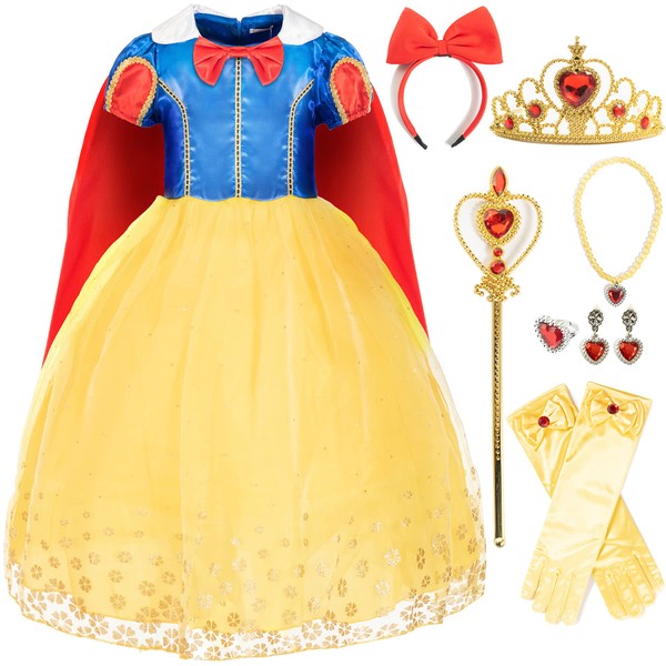 Funna Costume Princess Dress for Toddler Girls with Accessories, 3-4T