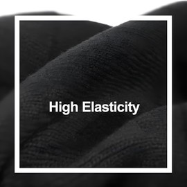 Jntahecg Satin Lined Knit Slouch Beanie Hat - Women's Modern Winter Hat - Black