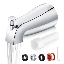 Bathtub Faucet Replacement with Diverter,Easy to Install Tub Spout for 1/2" Copper Pipe,1/2" IPS and 3/4" IPS with Install Tool