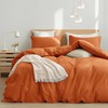 SSW HOMES King Size Duvet Cover Set (Rust) - 3