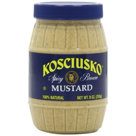 Kosciusko Zesty Spicy Brown Mustard 9 Oz(Pack of 2)