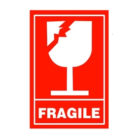 Fragile Stickers,Glass Stickers,Handle with Care Shipping Stickers,Mailing Postage Parcel Stickers,2x3 Inch,300 Pcs Per Roll